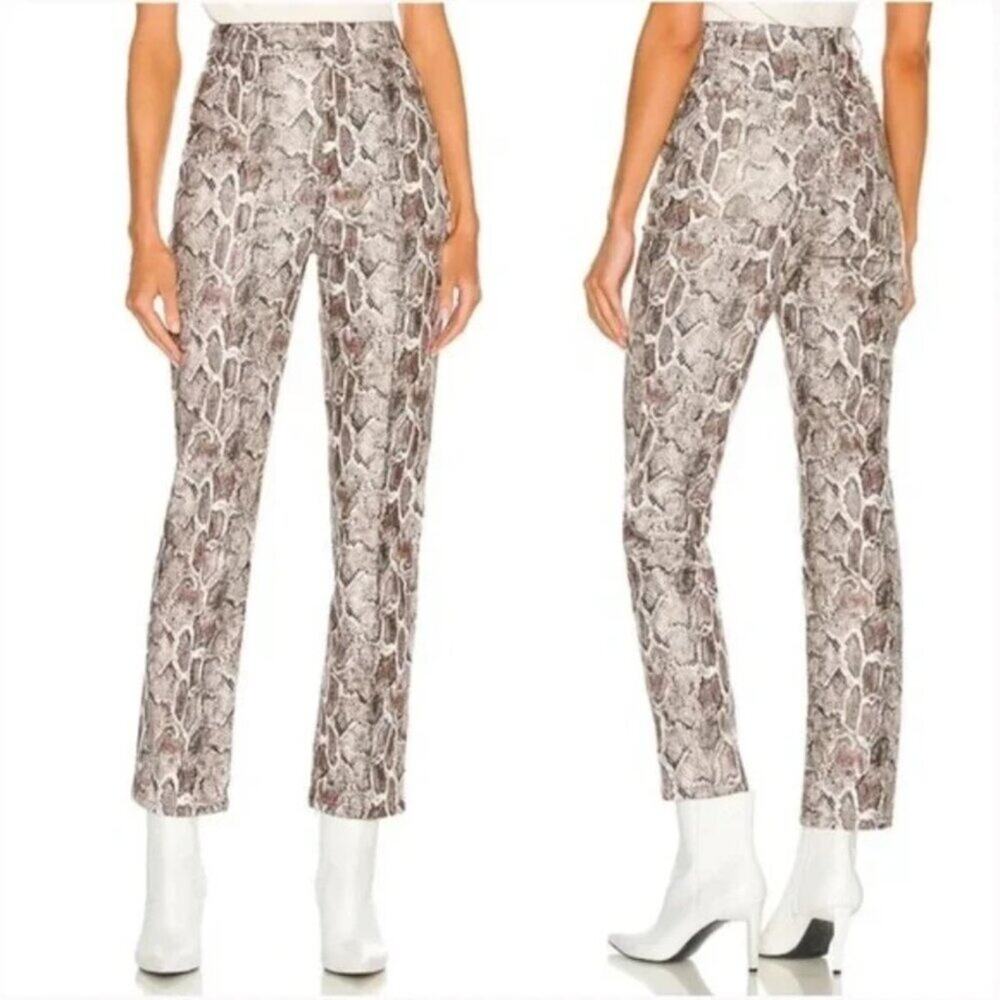 Revolve Song of Style NWOT Jerra Snake Print Faux Leather Pants